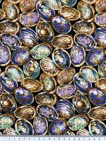 Paua Shells Kiwiana Printed Cotton