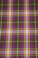 Purple, Lime & Orange Brushed Cotton Check