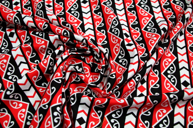 Poraka Columns Kiwiana Printed Cotton