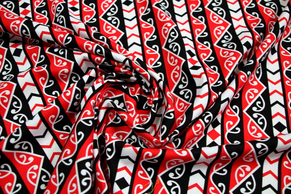 Poraka Columns Kiwiana Printed Cotton