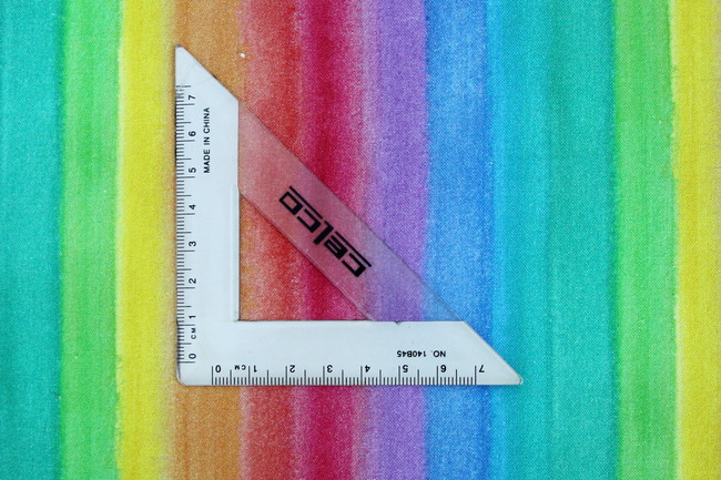 Rainbow Stripes Kiwiana Printed Cotton