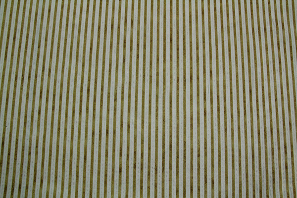 Gold Foiled Stripes & Micro Dots on Ivory Printed Cotton