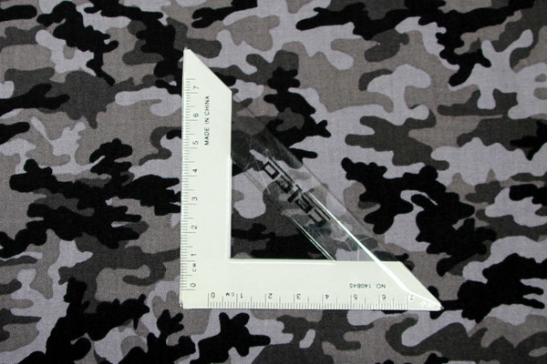 Grey Camo Premium Printed Cotton New Image
