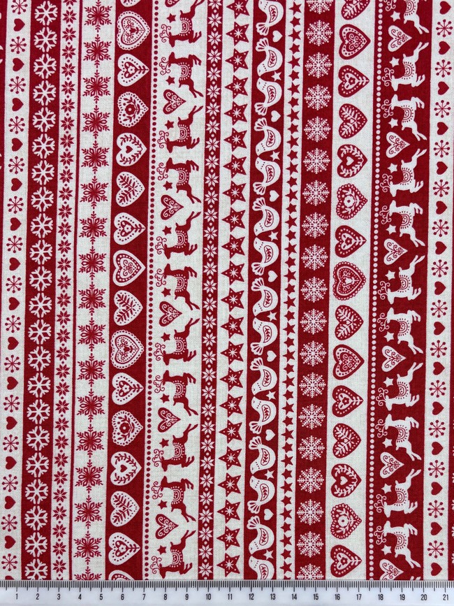 Christmas Red & White Cotton
