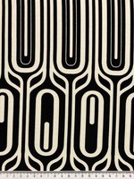 Tulip Black & White Striped Printed Bamboo Cotton Blend
