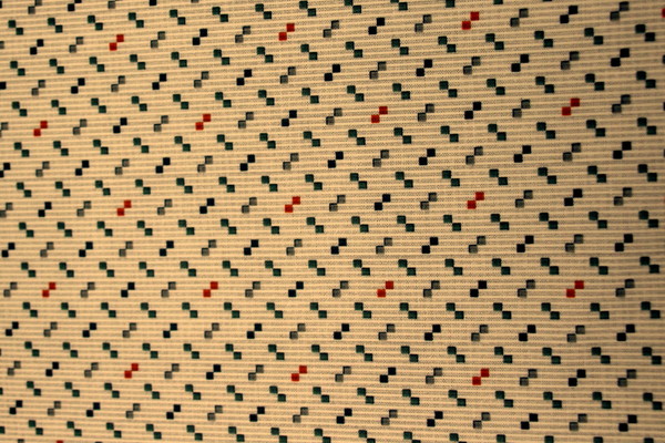 Mini Cubes & Stripes on Printed Cotton