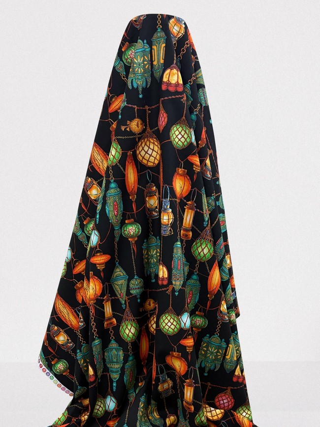 Lantern Glow Printed Cotton