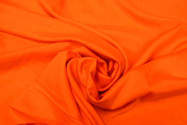Bright Orange Plain Rayon