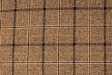 Brown & Cream Large Check Wool Blend