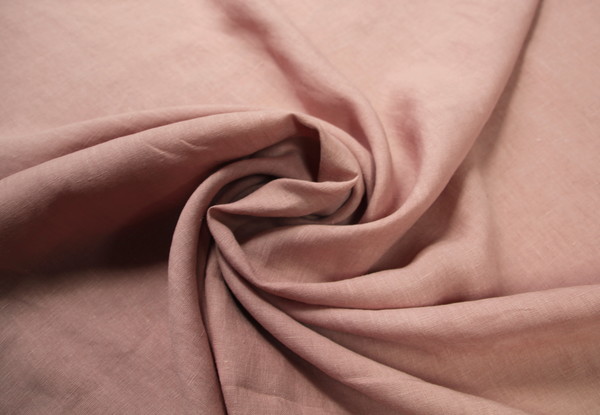 Dusky Pink Sand-Washed Linen