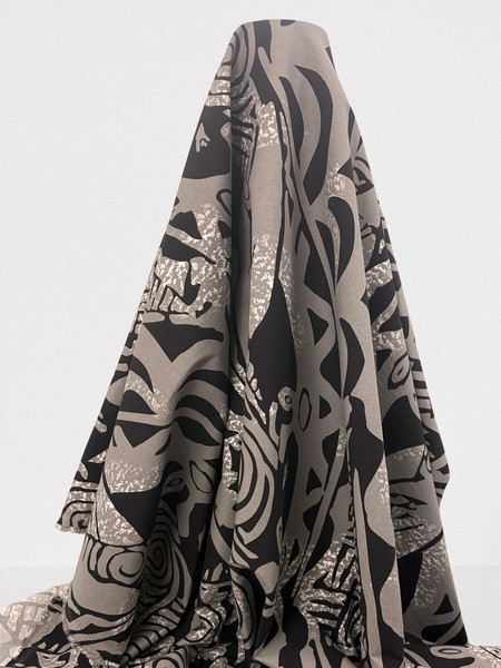 Grey/White on Black Pasifika Bengaline