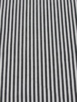 Charcoal & Ivory Pinstripe Woven Stretch Cotton