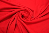 Red Tubular Poly-Cotton Ribbing