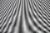 Charcoal & Ivory Pinstripe Woven Stretch Cotton