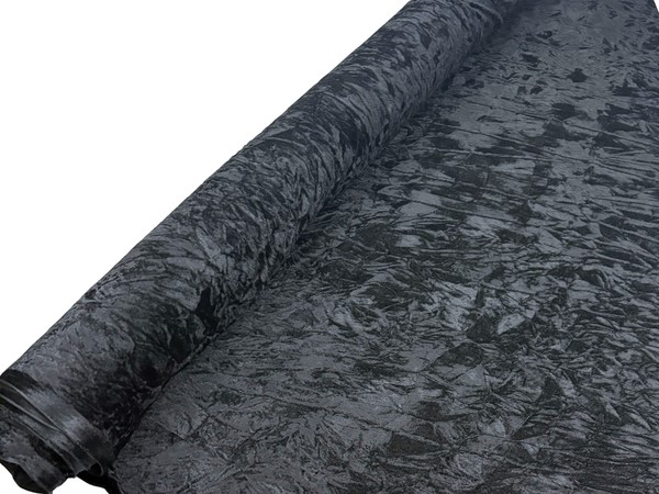Black Crushed Velvet