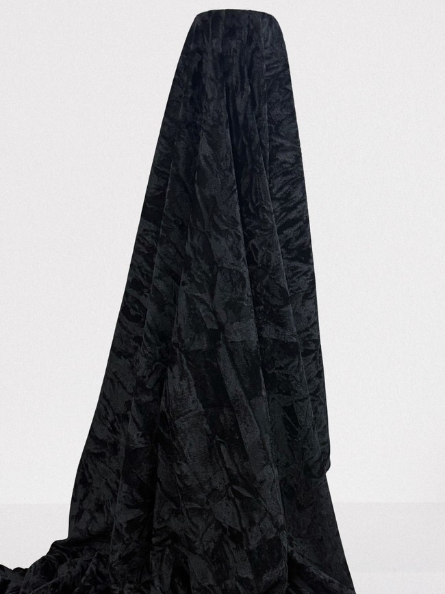 Black Crushed Velvet