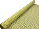 Greens & Multi Autumn Tones Striped "Ticking" Style 100% Cotton