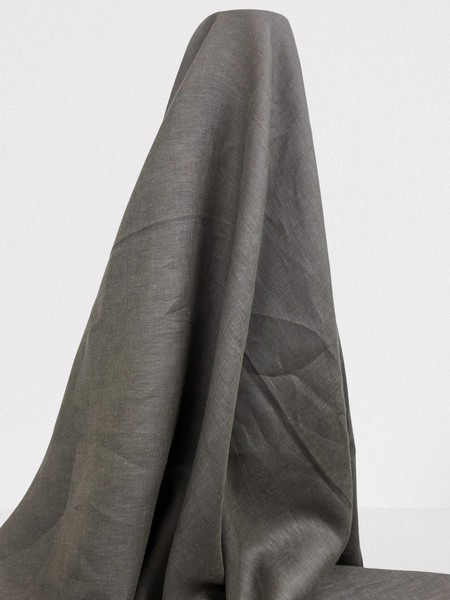 Fawn Brindle Polished 100% Linen