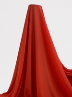 Orange Coral Plain Chiffon