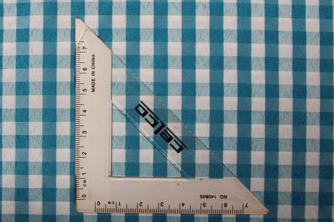 BULK DEAL - 10 metres for $20 - Turquoise & White Gingham Polyester