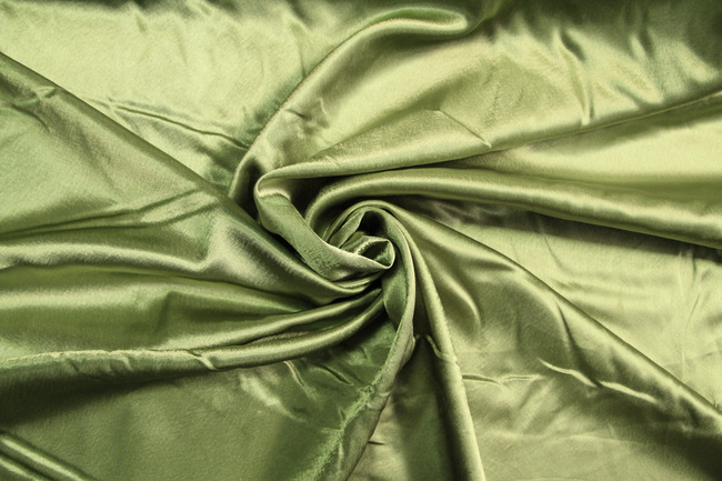 Pear Green Satin Backed Crepe