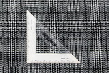 Black & White Mini Houndstooth Check Wool Blend