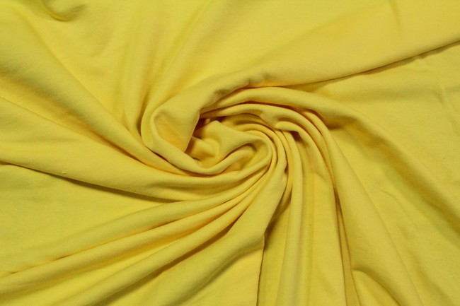 Yellow French Terry Unbrushed Sweatshirting