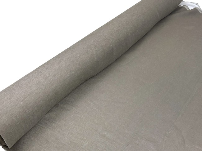 Fawn Brindle Polished 100% Linen