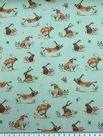 In the Forest - Hares Premium Cotton