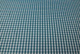 BULK DEAL - 10 metres for $20 - Turquoise & White Gingham Polyester