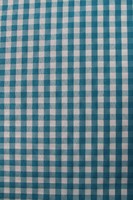 BULK DEAL - 10 metres for $20 - Turquoise & White Gingham Polyester