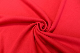 Red Soft Touch Brushed Sweatshirting