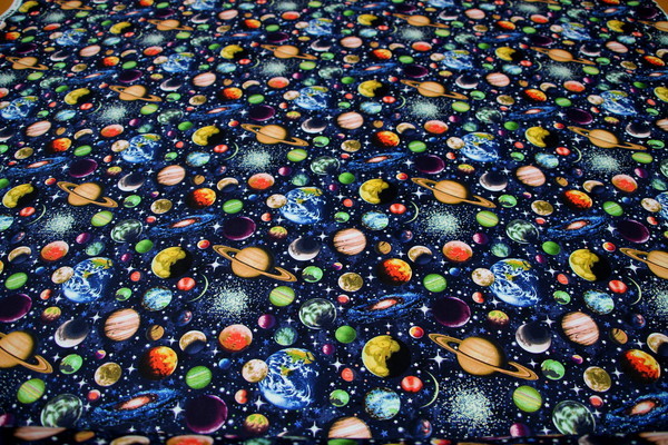 Planets Printed Cotton
