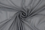 Mini Black & White Houndstooth Printed Chiffon
