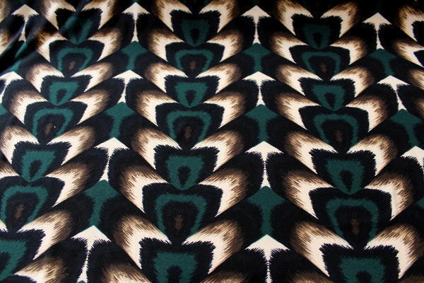 Designer Jade 'Peacock' Printed Lycra