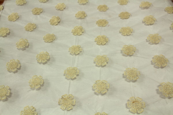 Lovely Embroidered Organza - Mini Daisy