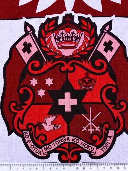 Reds, Pink & White Tongan Cotton Dobby