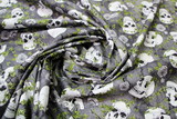 Grey Skull-Duggery Premium Printed Cotton
