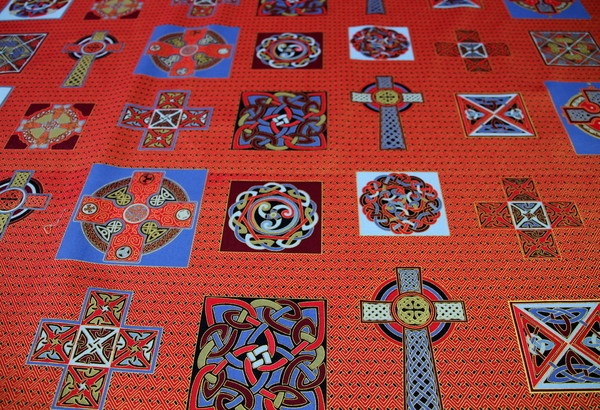 Beautiful Korean Cotton - Celtic Crosses