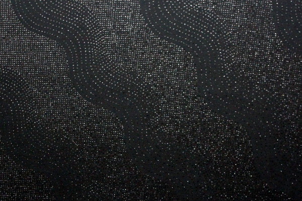 Black Embossed Sparkle Lycra Knit