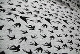 Swooping Swallows - Reversible Coat Weight Polyester