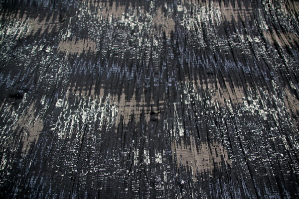 Charcoal & Black Zigs & Zags Crinkled Light-Weight Knit