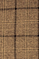 Brown & Cream Large Check Wool Blend
