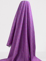 Flowers on Amethyst Printed Cotton