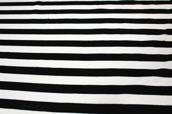 Fabulous Striped Cotton Lycra - Black & White