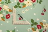 Sweet Acres Floral on Pale Green Printed Cotton