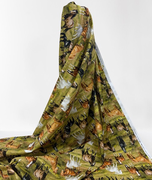 Horses Running Free Premium Cotton