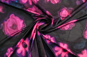 Fluro Flower Power Light Polyester