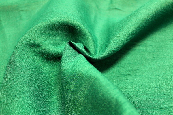 Silk Look Polyester - Emerald Slub