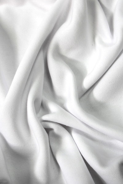  White Brushed Sweatshirting